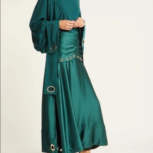 BNWT SELF-PORTRAIT GREEN TOP SIZE 2 RETAIL $400 - Picture 3 of 8